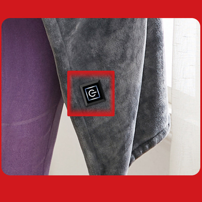 Varmegleden™ USB-oppvarmet skuldersjal i fleece med tre varmenivåer