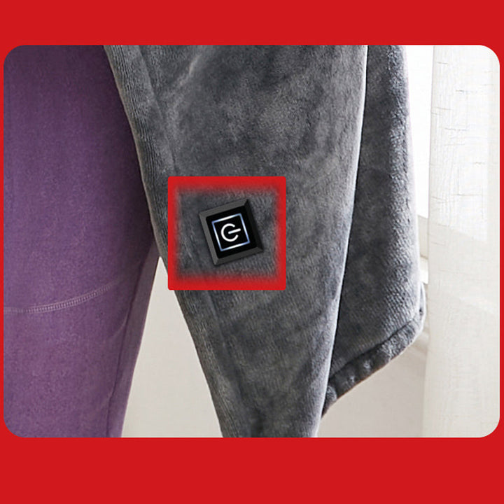 Varmegleden™ USB-oppvarmet skuldersjal i fleece med tre varmenivåer