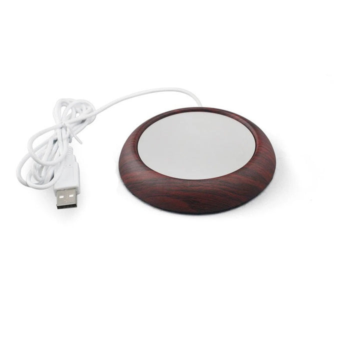 Varmegleden Slank USB-koppvarmer med kant i trelook