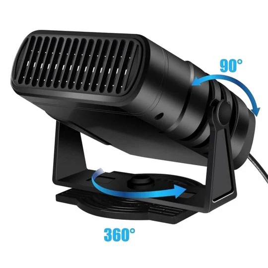 Varmegleden™ 12V bilvarmer med 360° dreibar fot, varme- og kjølemodus