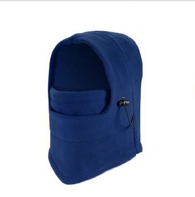 Fleece-balaklava med snøring og stopper