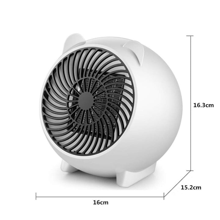 Bærbar varmeovn 250 W med automatisk avslag ved 120 grader