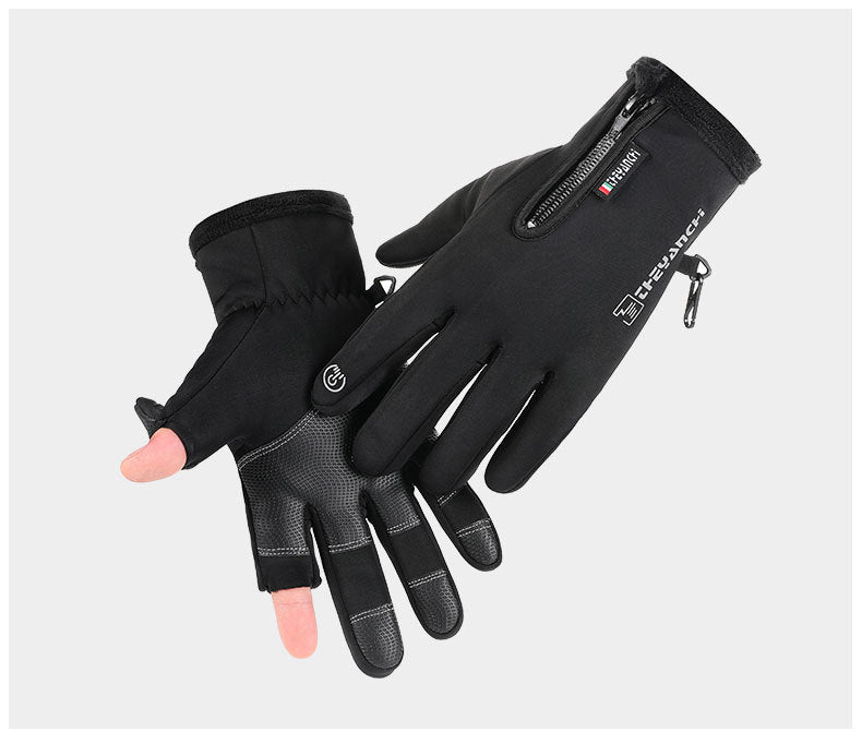 Vinterhansker med vippbare fingertupper