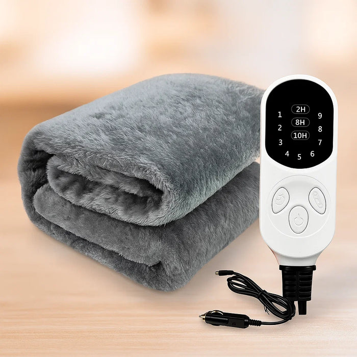 Varmegleden™ Elektrisk bilpledd 12V med timer og ni varmenivåer