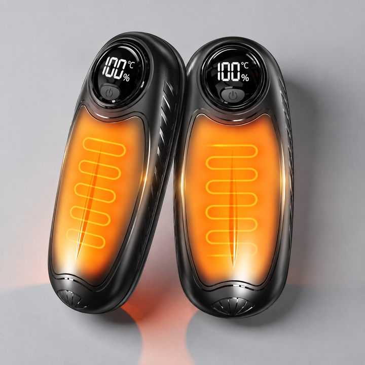 Varmegleden™ Oppladbare håndvarmere med LED og fem varmenivåer, 2-pakning