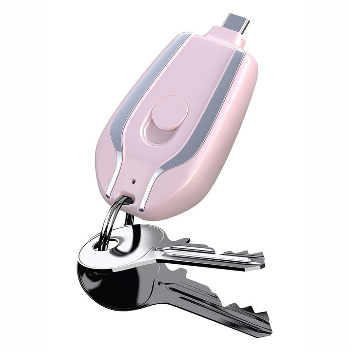 Mini powerbank på nøkkelring