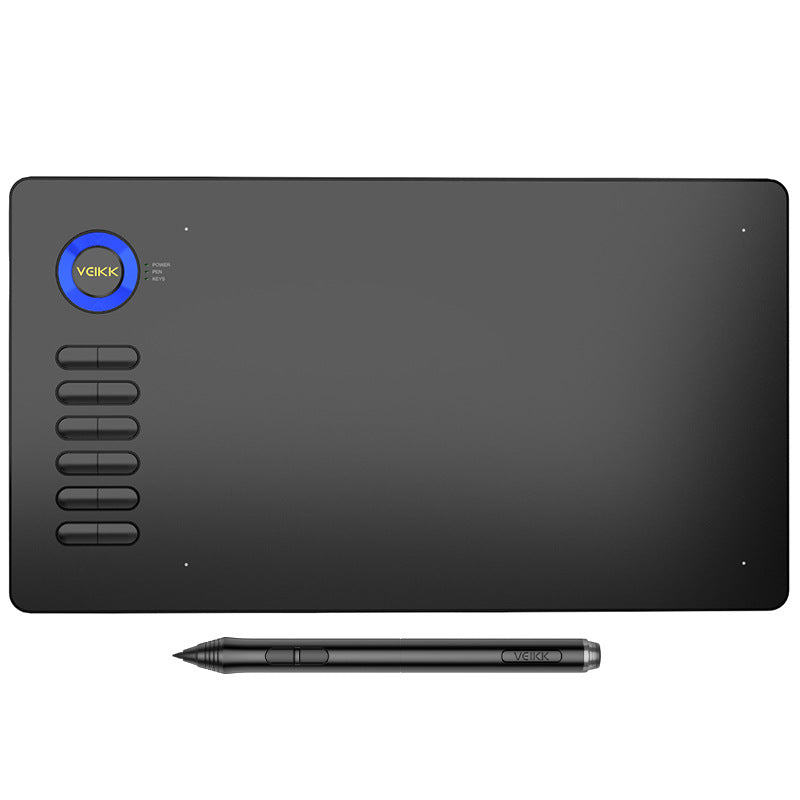 Tegnebrett med batterifri penn til PC