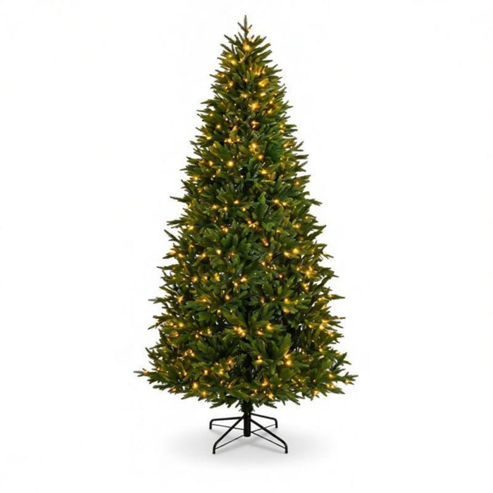 Varmegleden Juletre 229 cm med 480 lys i to farger og fjernkontroll