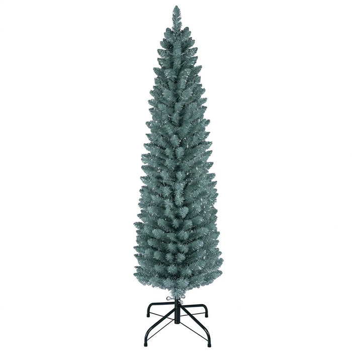 Varmegleden Lite frostet juletre 152 cm med sølvnåler