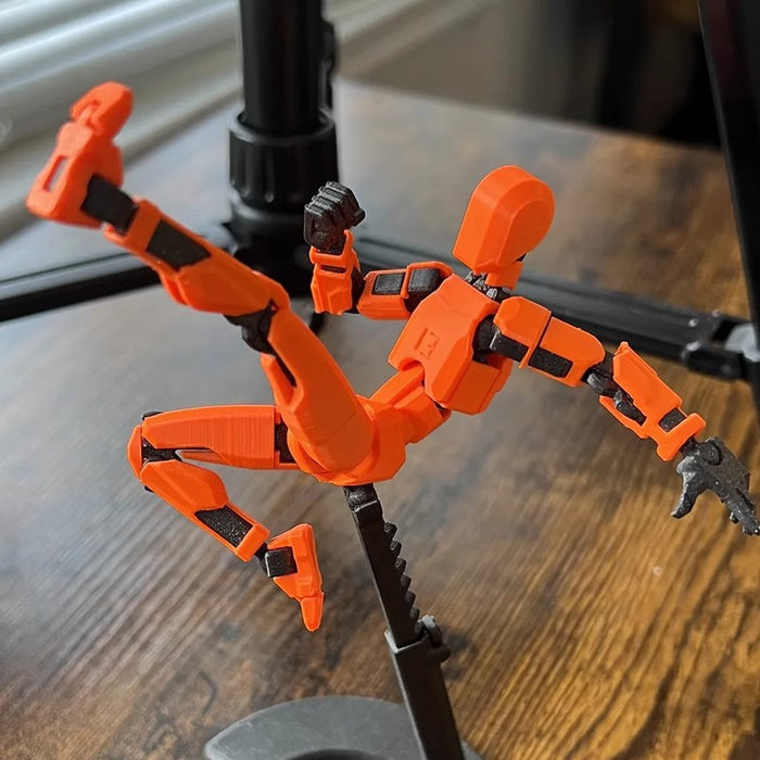 Varmegleden 3D-printet robotfigur med bevegelige ledd
