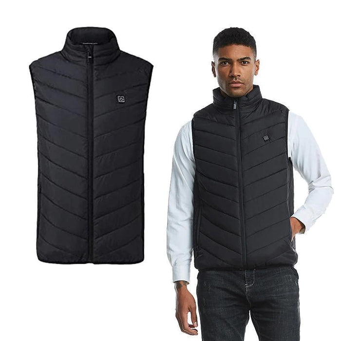 Varmegleden™ Varmevest i vind- og vanntett nylon med nakkevarme