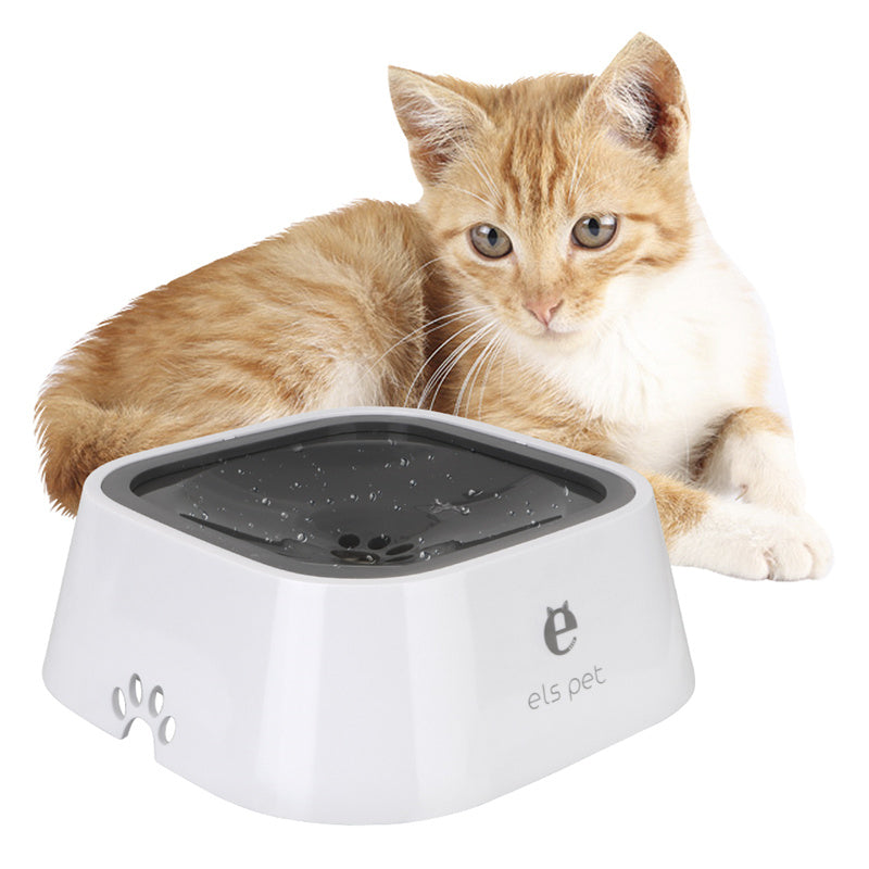 Vannskål med flytende plate for hund og katt