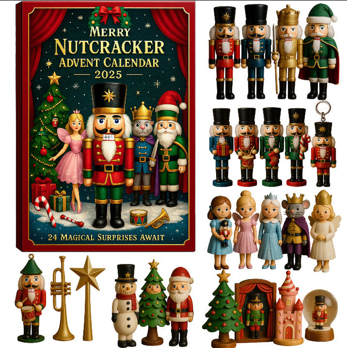 Varmegleden Julekalender med 24 akrylpynt til treet, flere tema