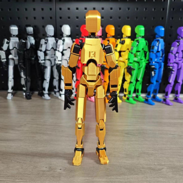 Bevegelig robotfigur i positur