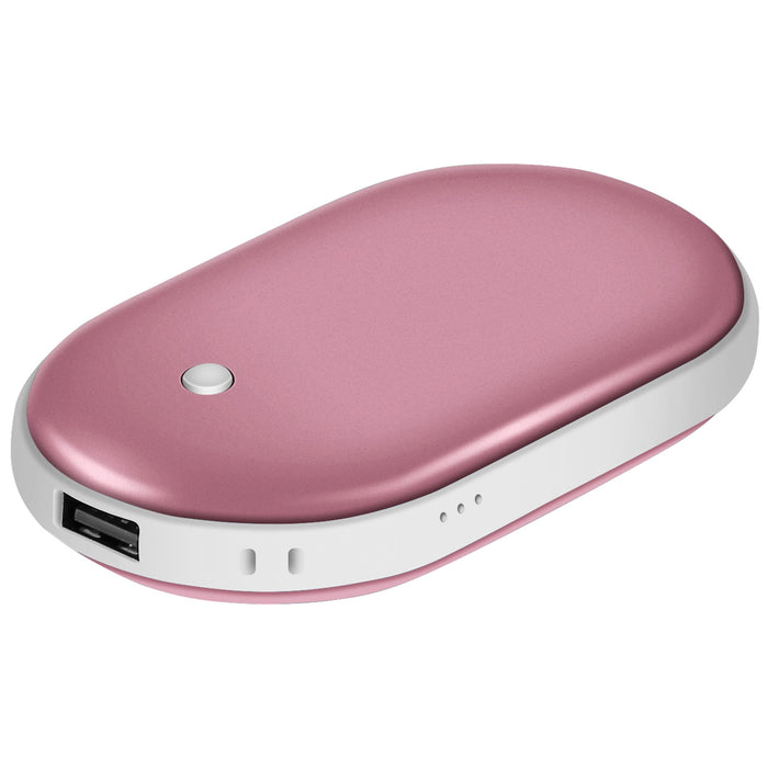 Varmegleden Håndvarmer og powerbank 5000 mAh – tosidig varme i aluminium