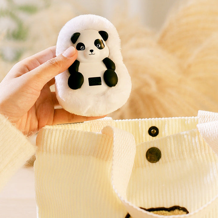Varmegleden™ Oppladbar plysjhåndvarmer som isbjørn eller panda