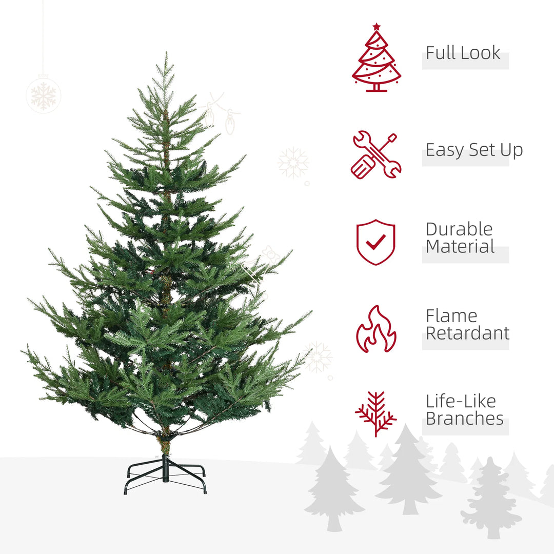 Naturtro kunstig furu-juletre i stue