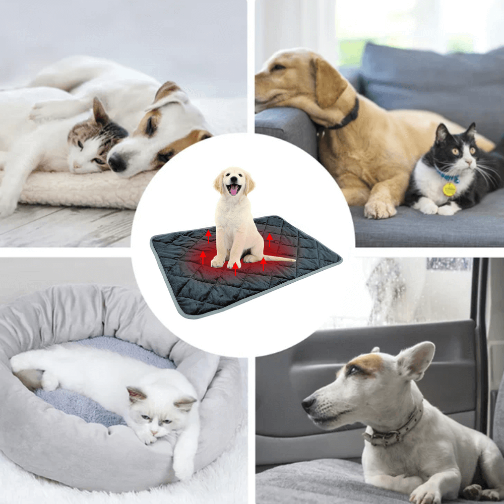 Varmegleden™ Selvvarmende liggeunderlag for hund og katt med sklisikker bunn