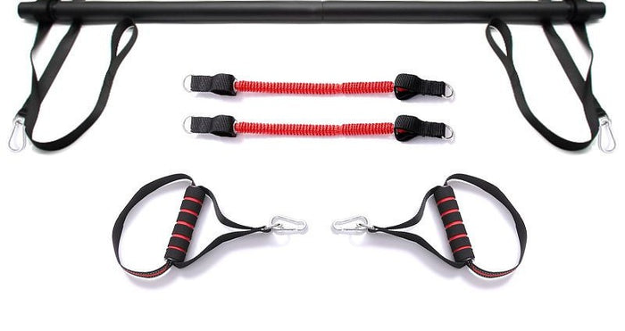 Varmegleden Pilatesstang med strikk og fotstropper