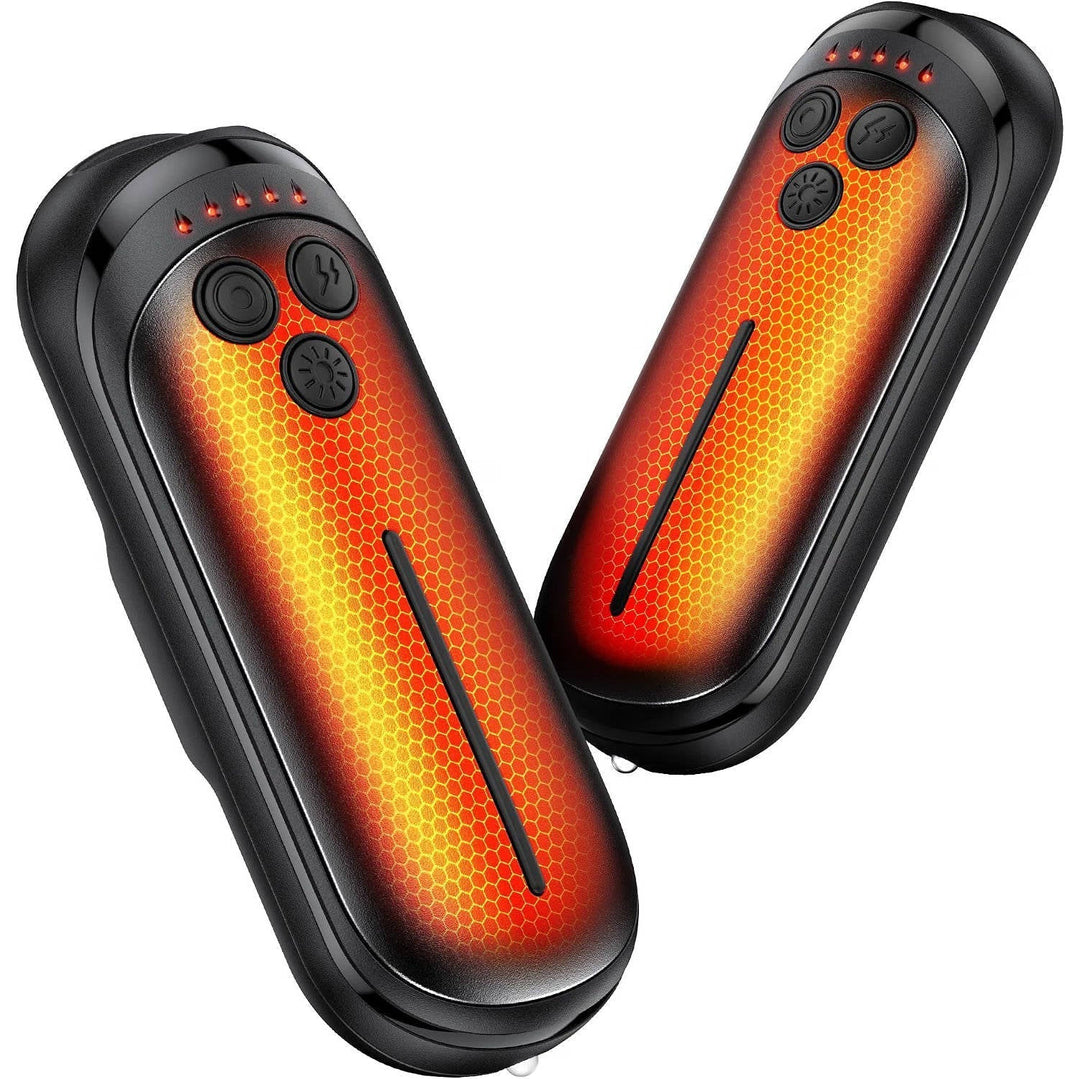 Varmegleden™ Elektrisk håndvarmer 2-pakning med 6000 mAh og 5 varmetrinn