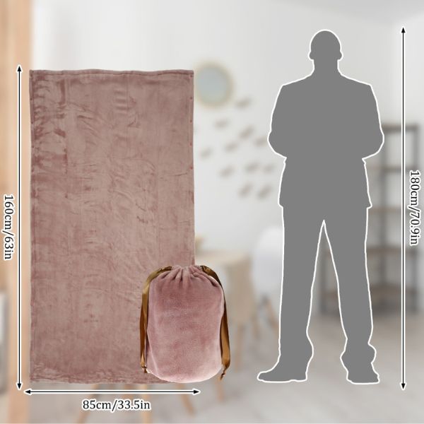 Varmegleden™ Stort USB-varmeteppe i myk flanell med plass til to