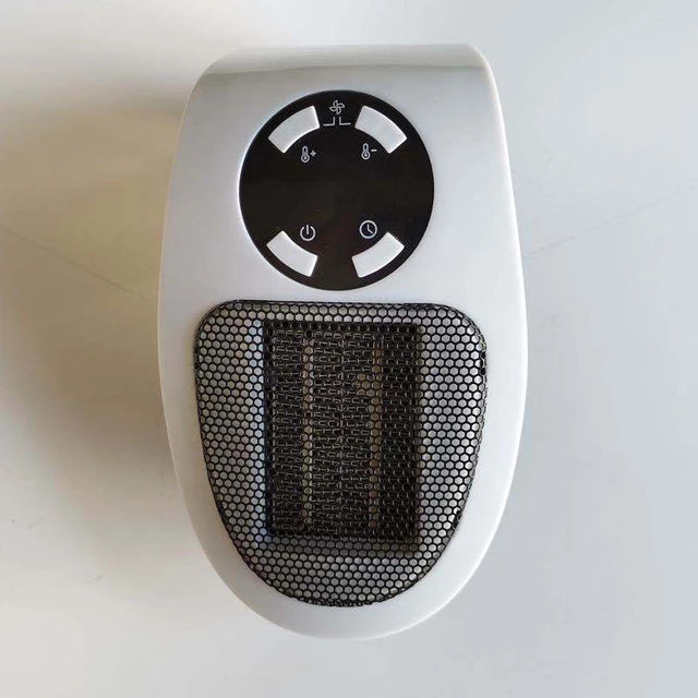 Varmegleden™ Mini varmeovn for stikkontakt med fjernkontroll og timer