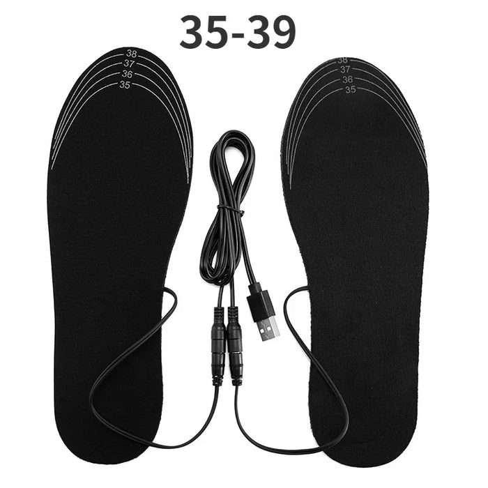 Varmegleden™ USB-oppvarmede innleggssåler i karbonfiber som kan klippes