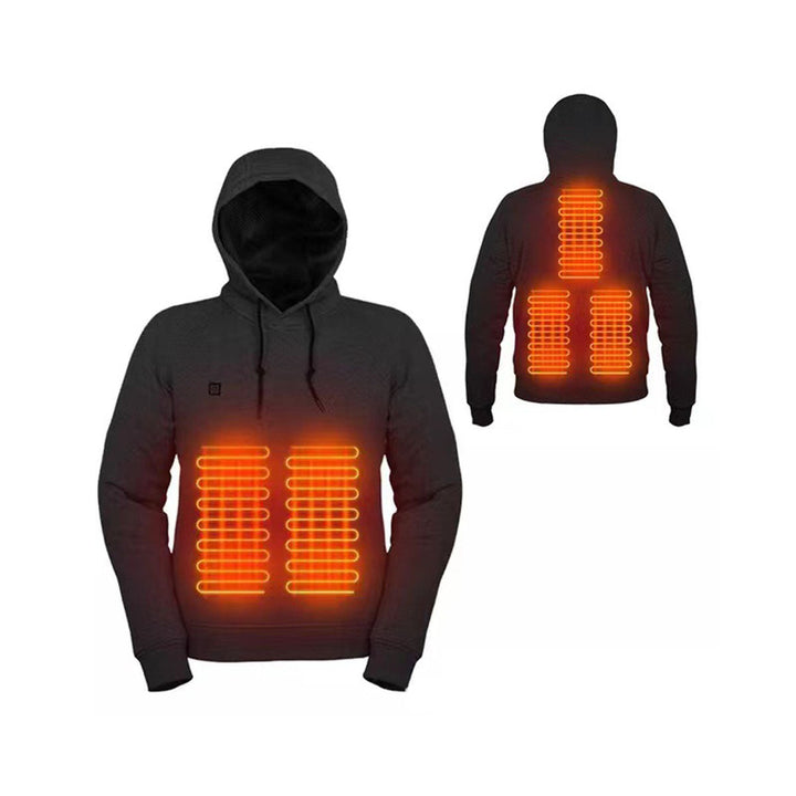 Varmegleden™ Oppvarmet hettegenser med varme på bryst og rygg