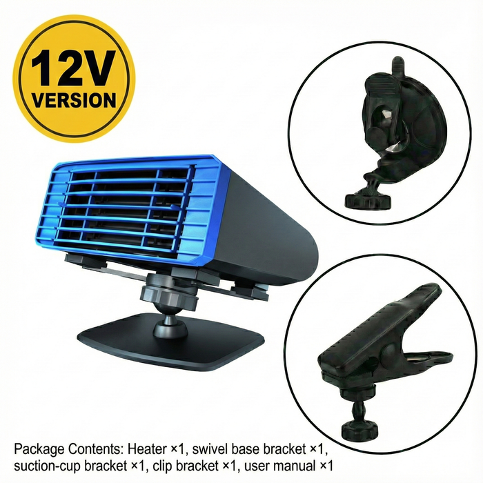 Varmegleden™ Bilvarmer og defroster for frontruta med 360° dreibar fot