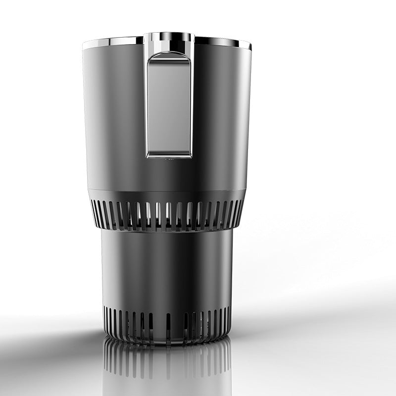 Koppholder med display i bilens midtkonsoll