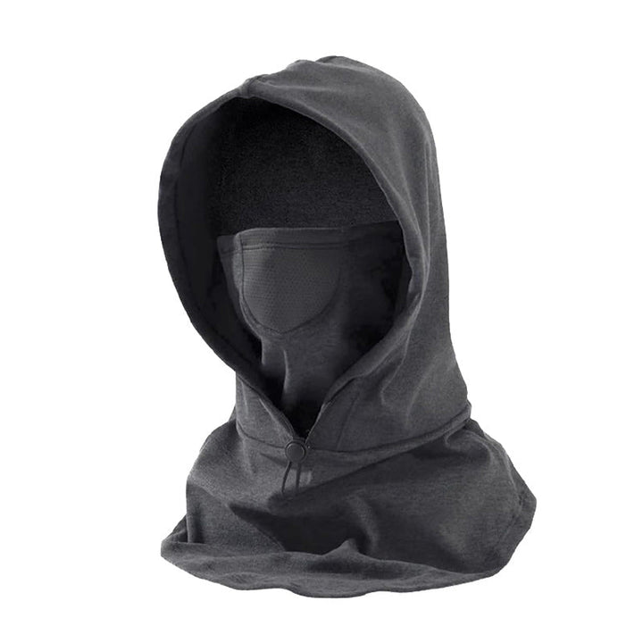 Varmegleden™ Vindtett ansiktsmaske med hette og halsvarmer for sykling
