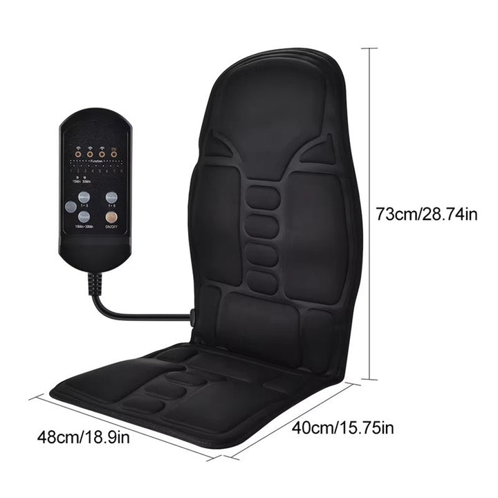 Varmegleden™ Massasjepute til stol med varme og 7 motorer