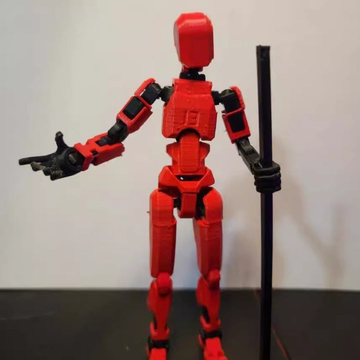 Bevegelig robotfigur i positur