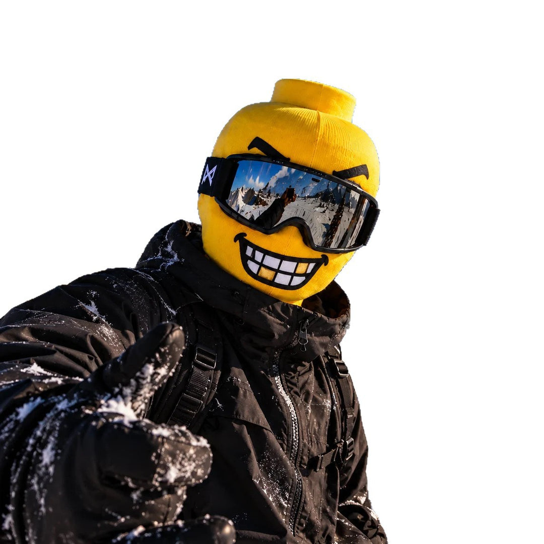 Balaklava med morsomt print – myk og varm skimaske
