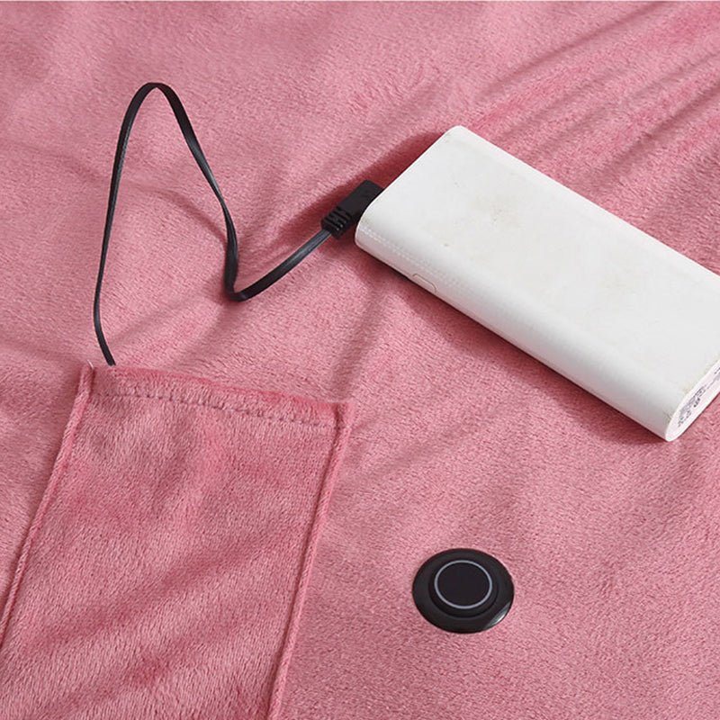 Varmegleden™ USB-varmepledd med lomme til powerbank