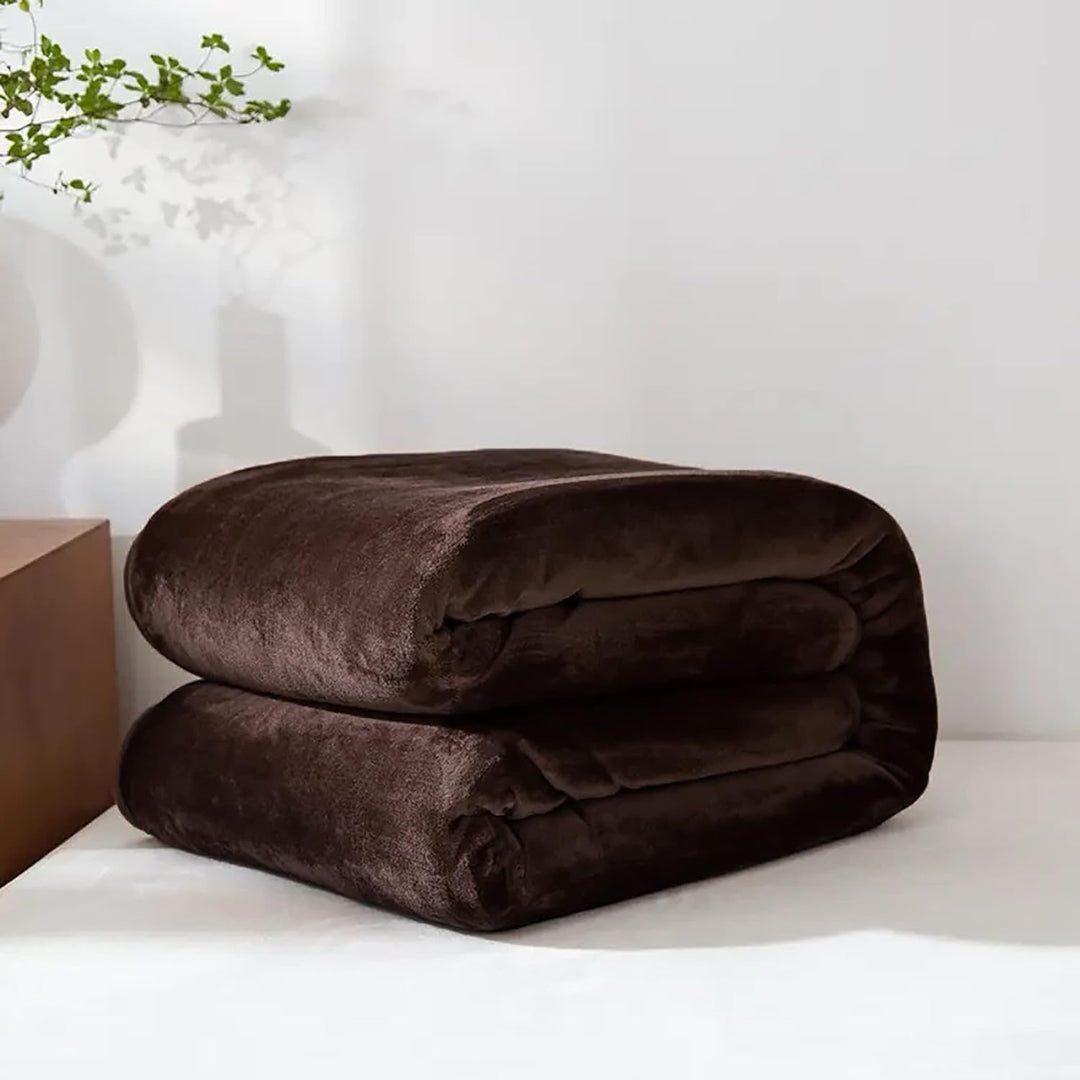 Varmegleden™ Myk fleecepledd i fuskepels til sofa og seng