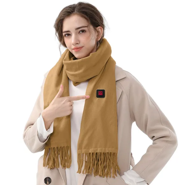 Varmegleden™ Oppvarmet skjerf i fleece med USB og tre nivåer