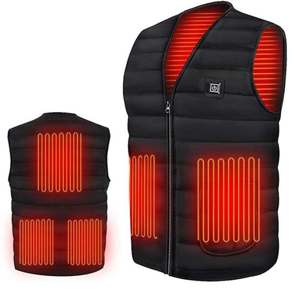 Varmegleden™ Unisex varmevest med varme på bryst og rygg