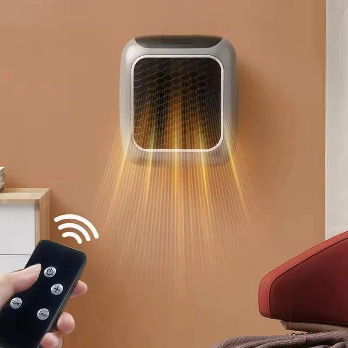 Varmegleden™ Kompakt veggvarmer 800 W med timer og termostat