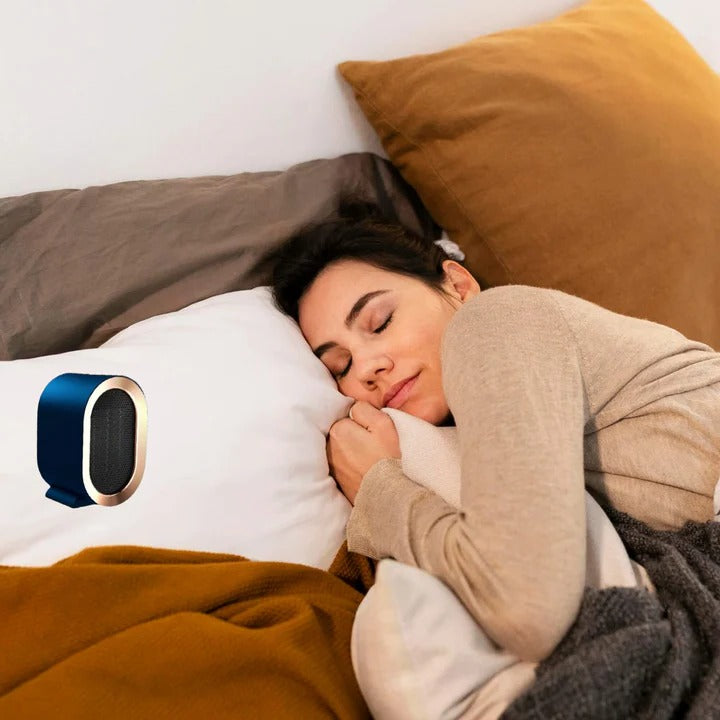 Varmegleden™ Kompakt keramisk varmeovn med timer og veltebryter