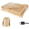 Varmegleden™ Trådløst USB-varmepledd i flanell med plass til to