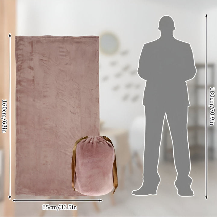 Varmegleden™ Trådløst USB-varmepledd i flanell med plass til to