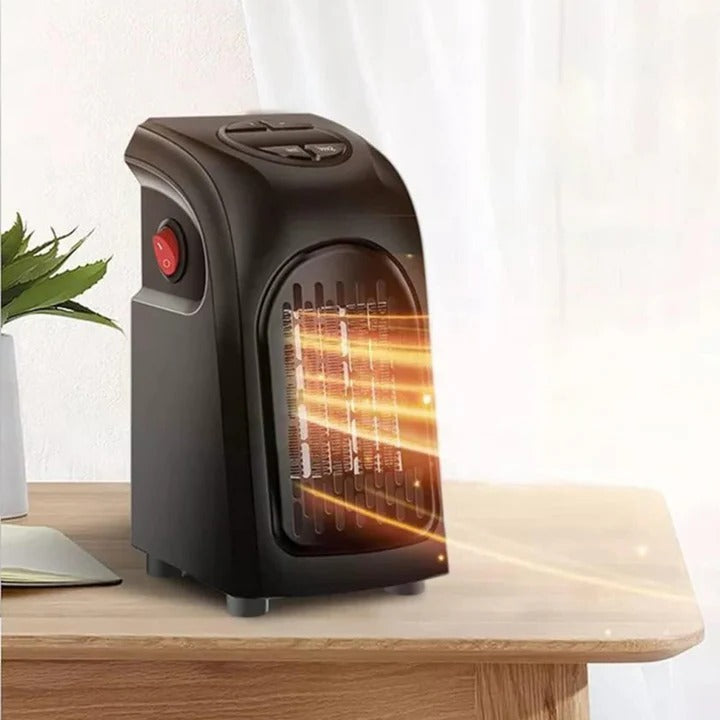 Varmegleden™ Vifteovn for stikkontakt med timer og termostat