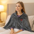 Varmegleden™ USB-oppvarmet skuldersjal i myk fleece