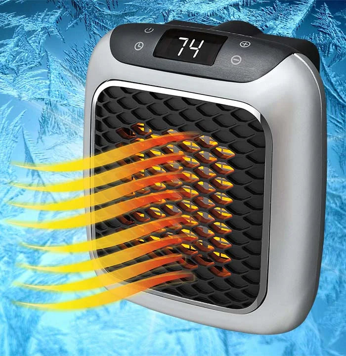 Varmegleden™ Bærbar vifteovn 800 W med timer og veltevern