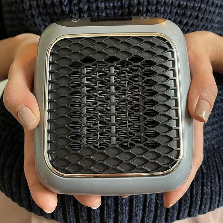 Varmegleden™ Bærbar vifteovn 800 W med timer og veltevern