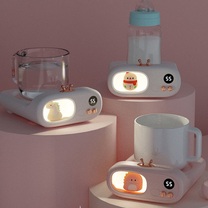Varmegleden™ Søt koppvarmer med dyremotiv til kaffe, te og melk