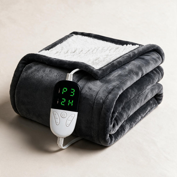Varmegleden™ Elektrisk sherpapledd med 6 varmenivåer og timer