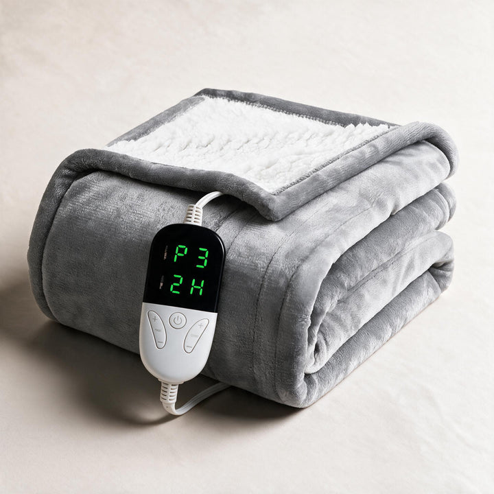 Varmegleden™ Elektrisk sherpapledd med 6 varmenivåer og timer